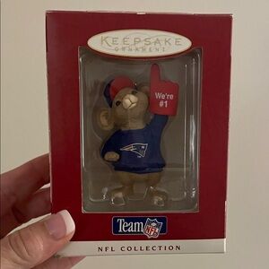 NFL Team Keepsake Ornament New England Patriots